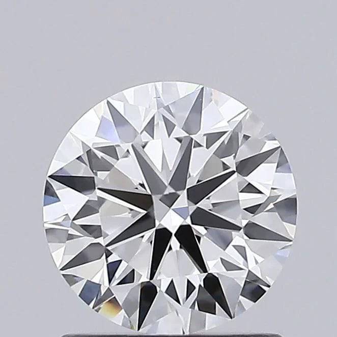 Runder, brillantgeschliffener Diamant, lose, transparent, mit funkelnden Facetten