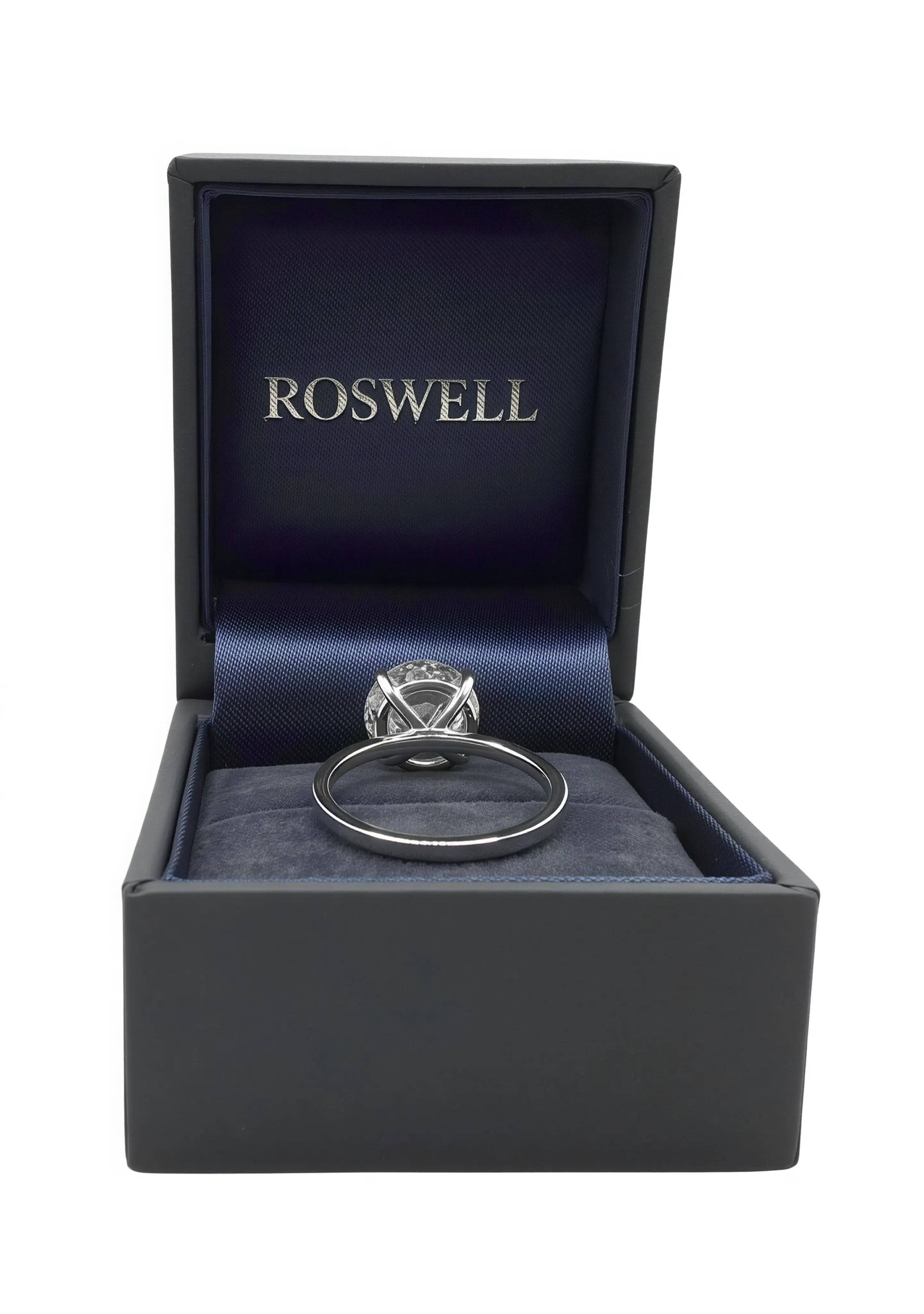 ROSWELL Solitärring 4ct großer Diamant Lab Grown E/VVS2 IGI Weißgold 14K 585 - gems4u.eu