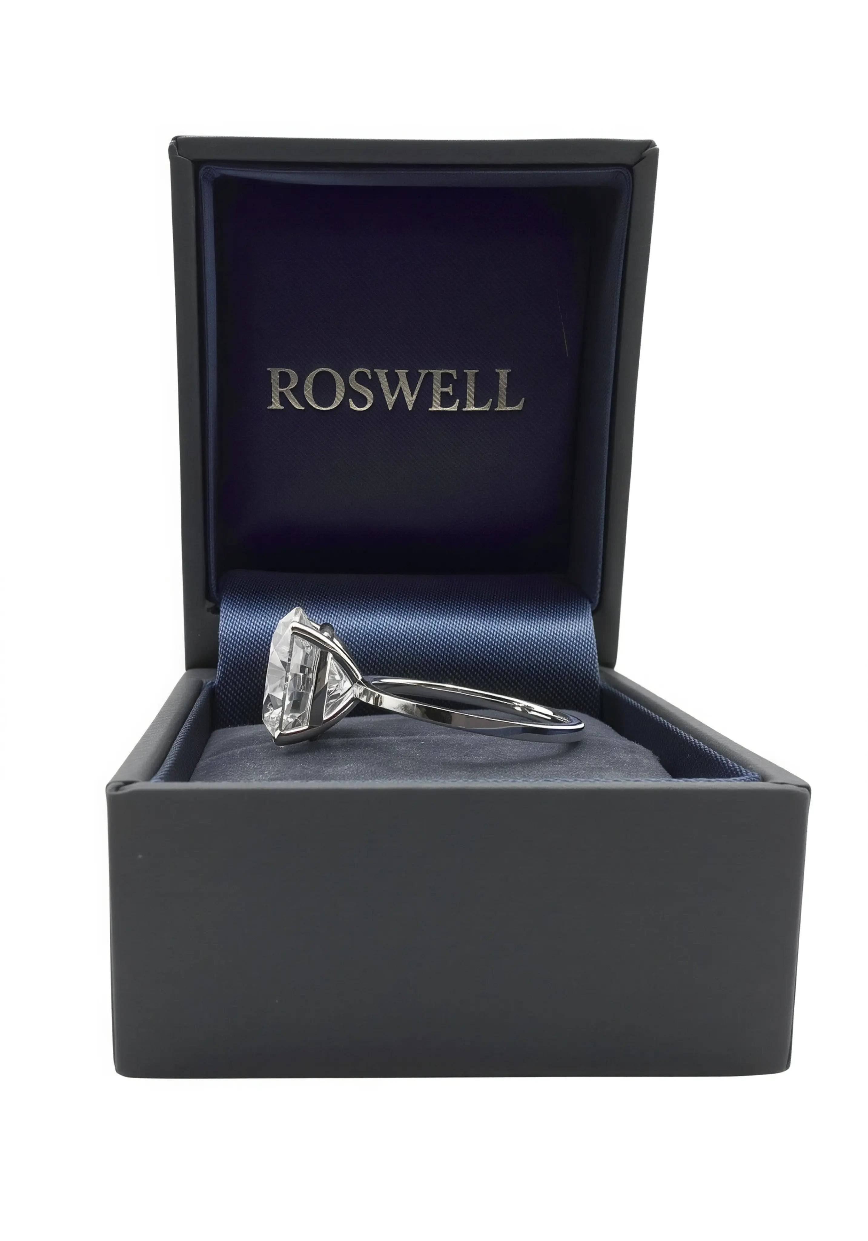 ROSWELL Solitärring 6ct großer Diamant Lab Grown E/VVS2 IGI Weißgold 14K 585 - gems4u.eu