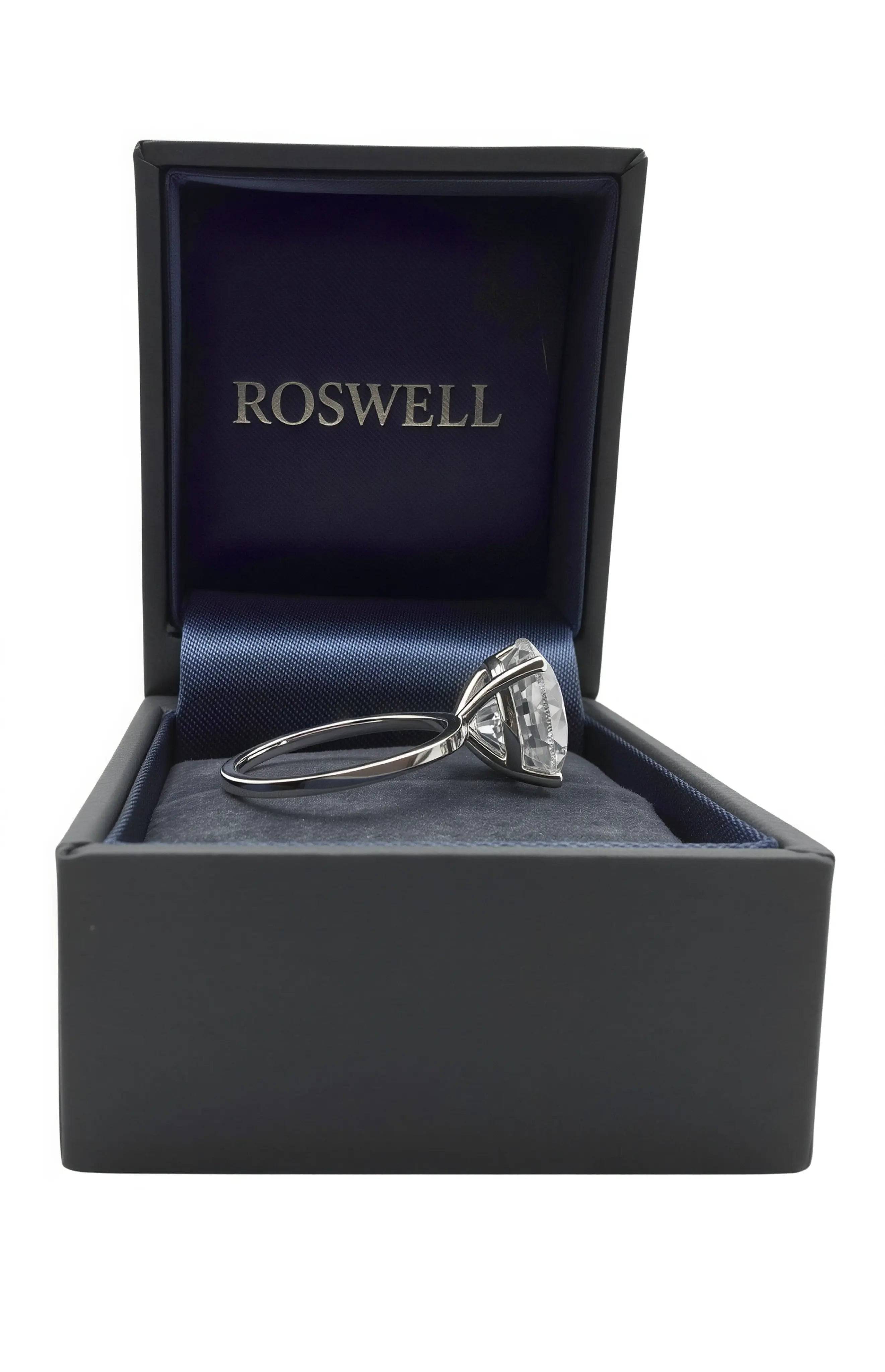 ROSWELL Solitärring 6ct großer Diamant Lab Grown E/VVS2 IGI Weißgold 14K 585 - gems4u.eu