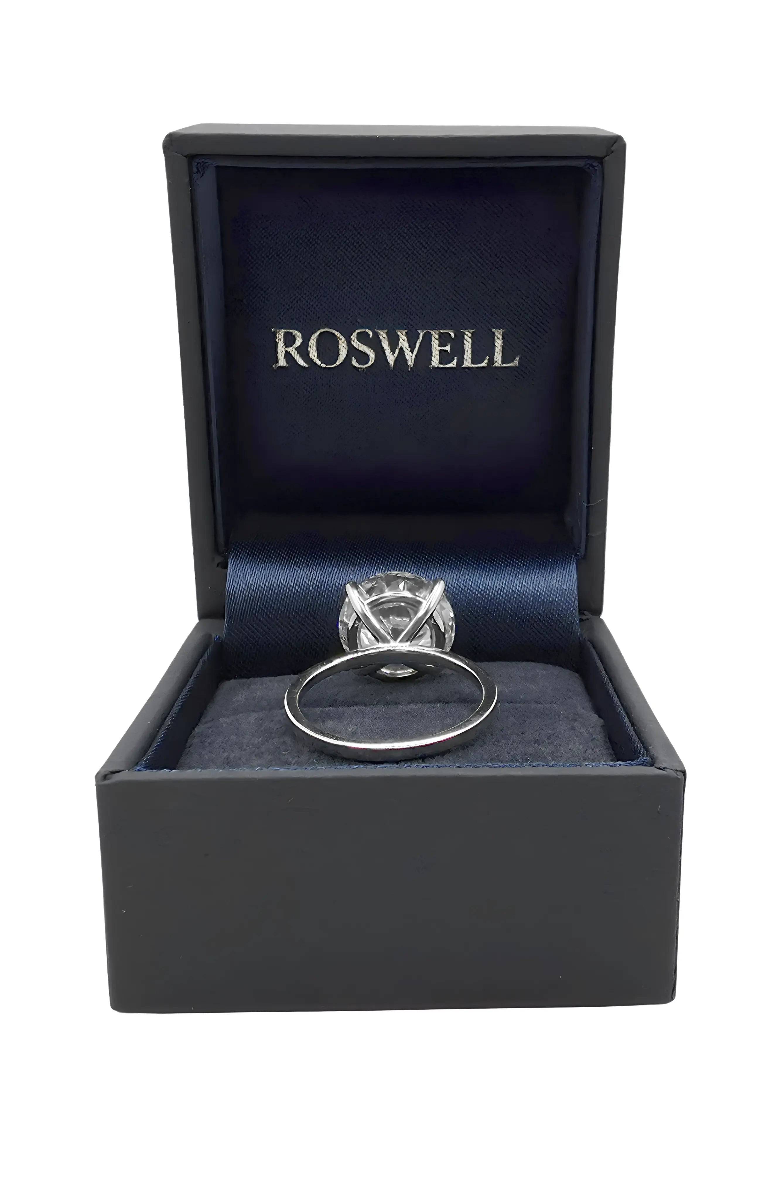 ROSWELL Solitärring 6ct großer Diamant Lab Grown E/VVS2 IGI Weißgold 14K 585 - gems4u.eu