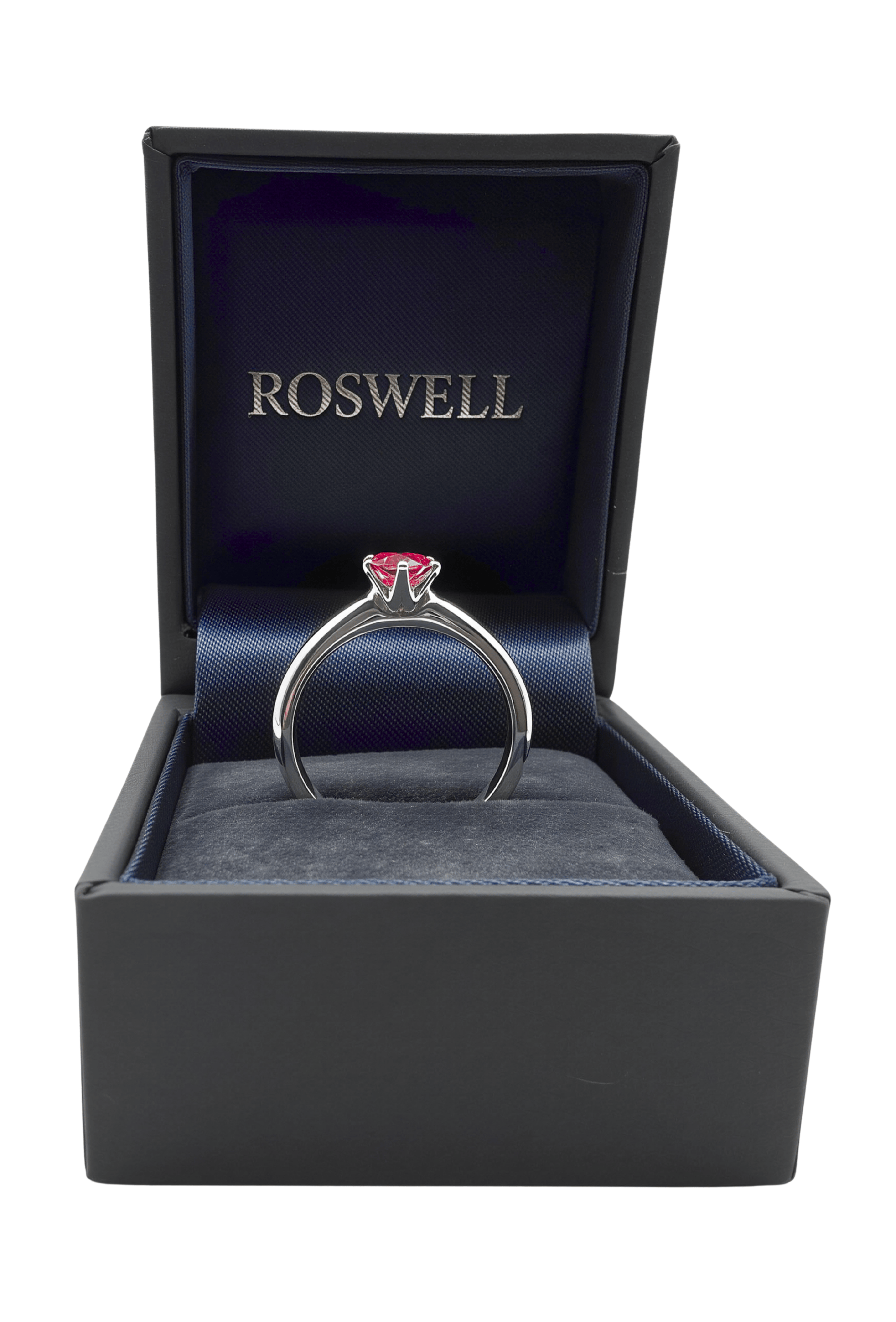 ROSWELL Solitärring 0,50ct Pinker Fancy Diamant Lab Grown IGI Continuum™ Silber - gems4u.eu