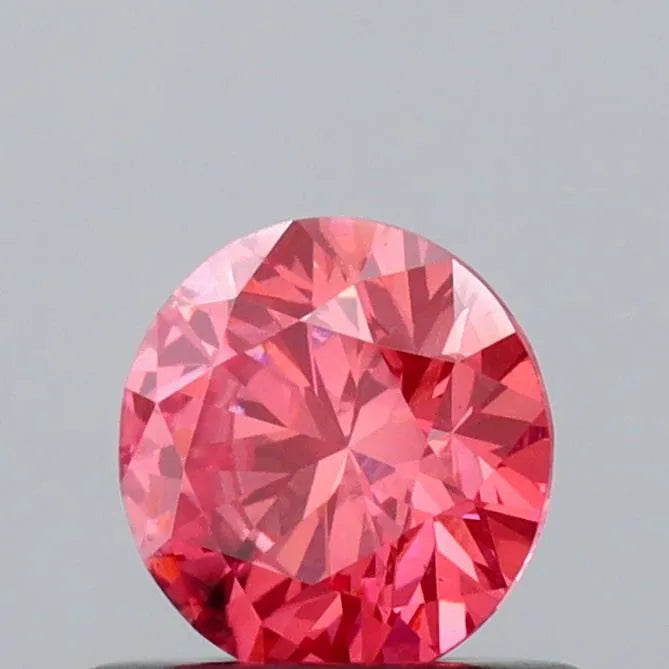 0,51ct IGI Diamant, Fancy Vivid Pink/ SI2, Labordiamant, Lab Grown, Zertifikat, CVD, HPHT