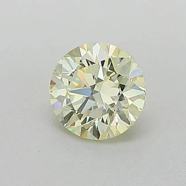 0,38ct runder, loser, Lab Grown, Labor gezüchteter Diamant (Fancy Yellow, Reinheit VS2, Schliff VG, IGI)