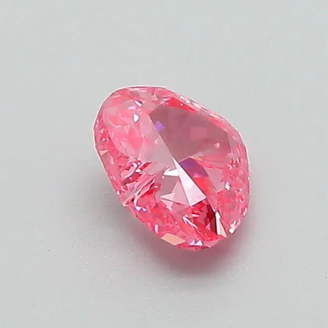 0.52ct IGI Heart Diamond, Fancy Vivid Pink/ VS1, Laboratory Diamond, Lab Grown, Certificate, CVD, HPHT