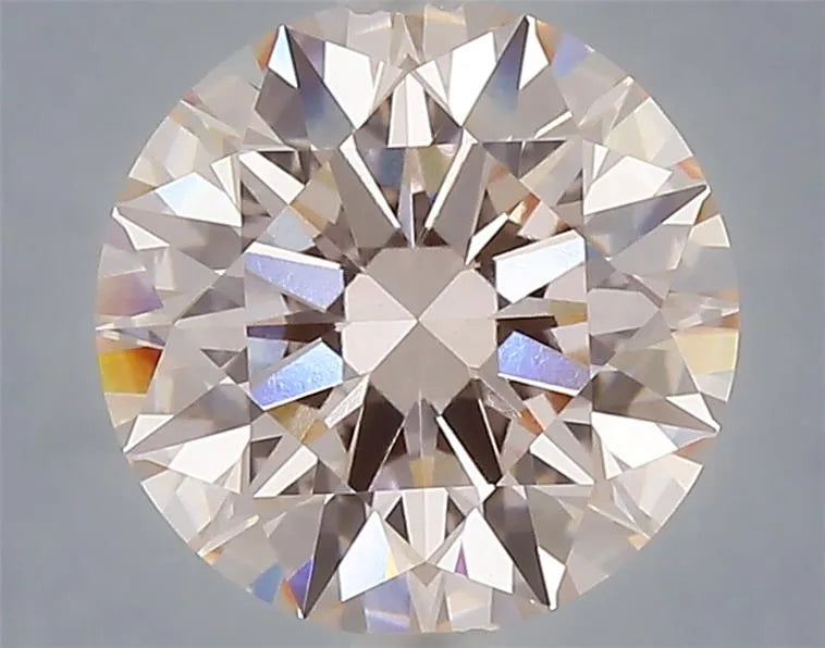 3.09ct Round Lab Grown Diamond (Colour Fancy Pink, Clarity VVS2, Cut ID, IGI Certified)