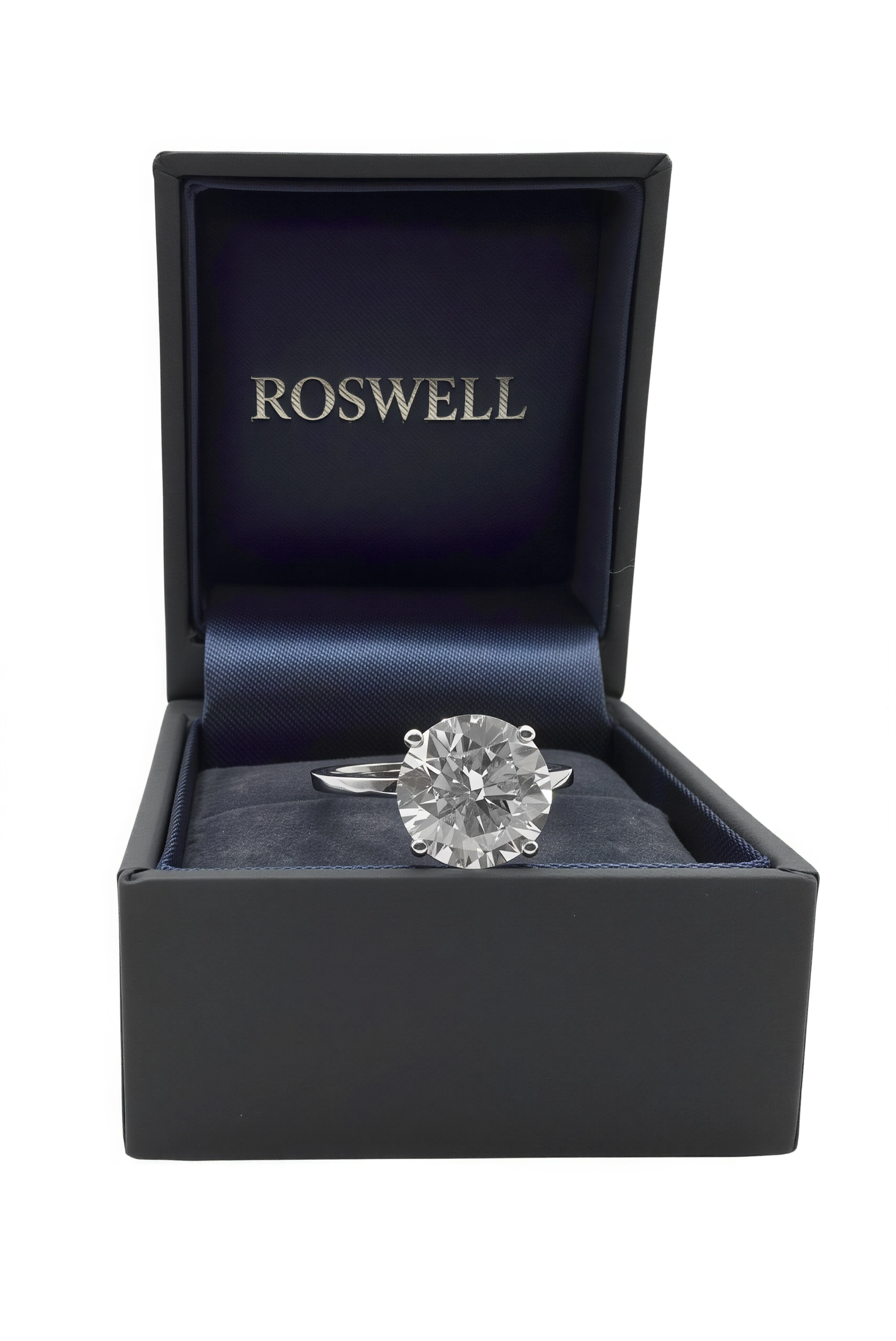 ROSWELL Solitärring 4ct Diamant Lab Grown E/VVS2 IGI Weißgold 14K 585