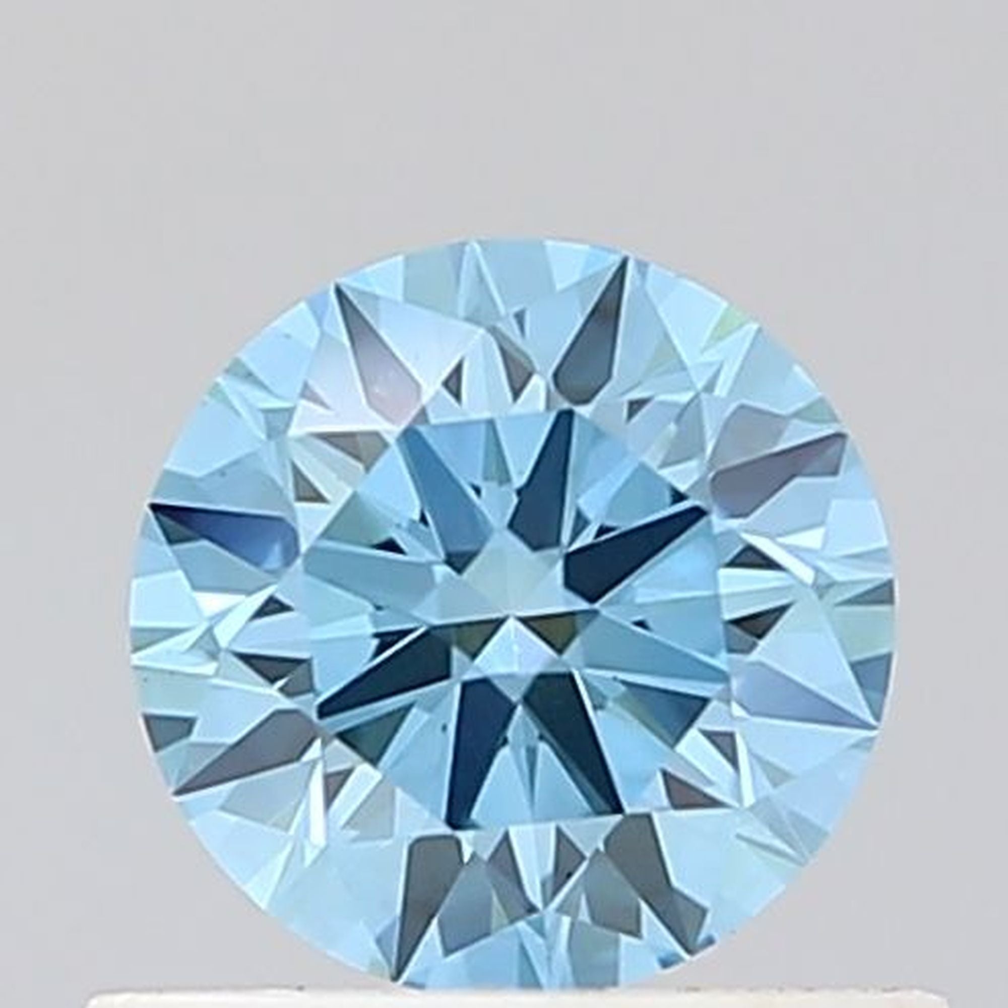 0,56ct IGI Diamant, Fancy Vivid Blau/ VS1, Labordiamant, Lab Grown, Zertifikat, CVD, HPHT