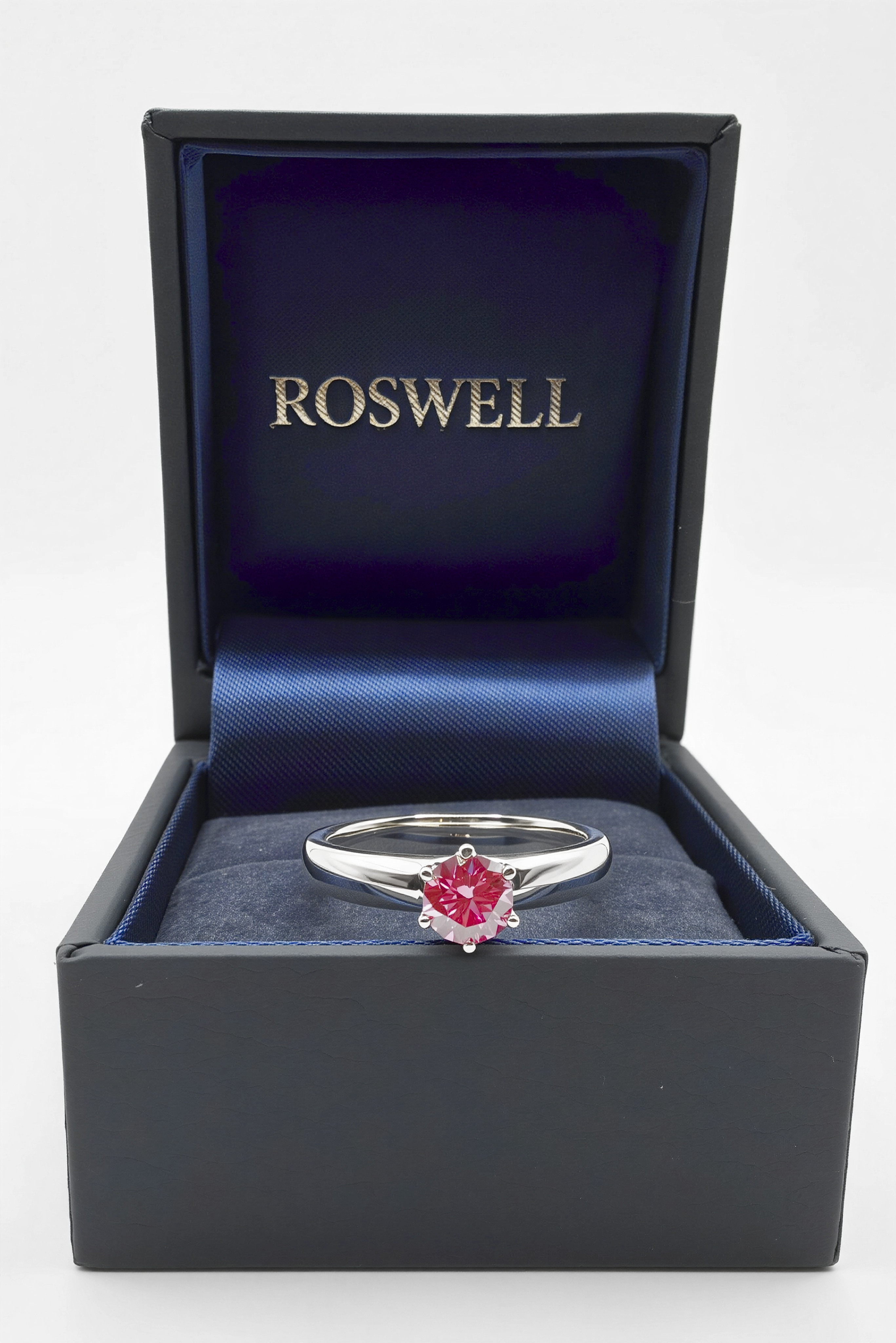 ROSWELL Solitärring 0,50ct Pinker Fancy Diamant Lab Grown IGI Continuum™ Silber